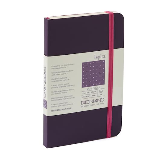 Fabriano&#xAE; Ispira Purple Soft-Cover Dotted Notebook